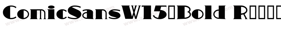 ComicSansW15-Bold R字体转换